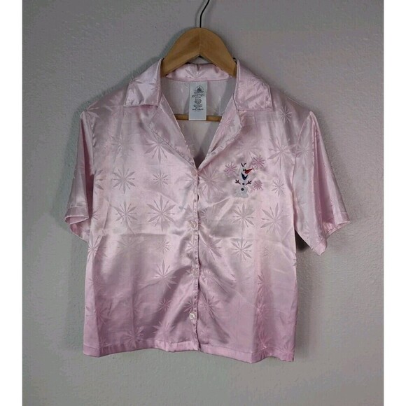 Disney Olaf Sleep Set for Women – Frozen XS New NWOT Pink Satin PJ Sleepwear 110 - Picture 6 of 16